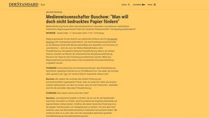 Screenshot der Website 