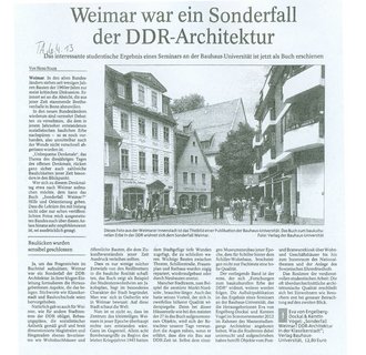 Artikel der Thüringer Allgemeine