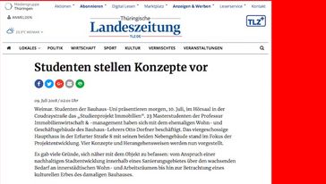 Screenshot der Seite