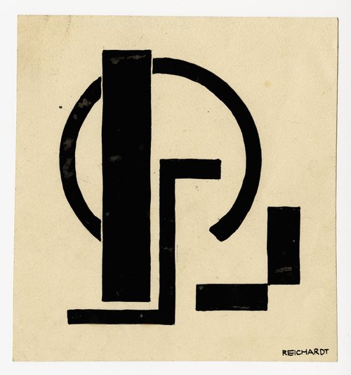 Grete Reichardt. Zeichnung/Studie: Übung Gestaltungslehre, Vorkurs Moholy-Nagy. 1927. N/59/80.2-3; Bestand Grete Reichardt; © Archiv der Moderne