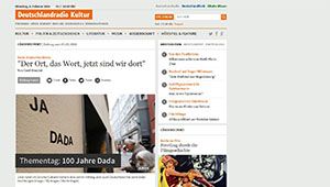 Screenshot der Website