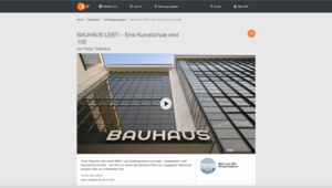 Screenshot der Website