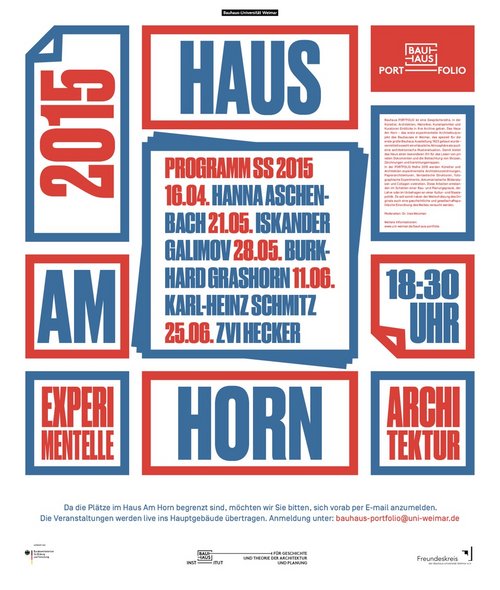 Plakat der Gesamtreihe Bauhaus-PORTFOLIO
