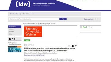 Screenshot der Seite