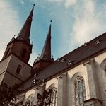 Überwachte Türme der Marktkirche Halle