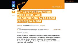 Screenshot der Website 