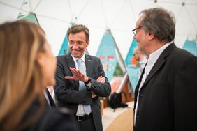 Universitätspräsident Prof. Winfried Speitkamp zu Gast (Copyright: Bauhaus-Universität Weimar, Foto: Thomas Müller) Universitätspräsident Prof. Winfried Speitkamp zu Gast (Copyright: Bauhaus-Universität Weimar, Foto: Thomas Müller)