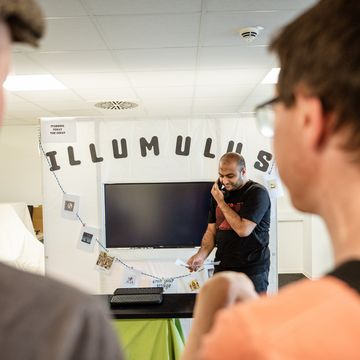 Der ILLUMULUS möchte gemeinsam mit den Besucher*innen der Leipziger Buchmesse Geschichten erzählen und illustrieren. Foto: Thomas Müller