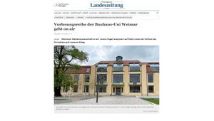 Screenshot der Website 