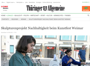 "Studierende beim Kunstfest" 