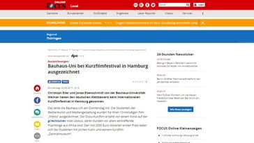 Screenshot der Seite