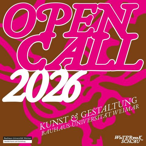 Bis 9. Januar 2026 online zur Semesterschau anmelden: Grafik: Marlene Flath und Nina Kegel