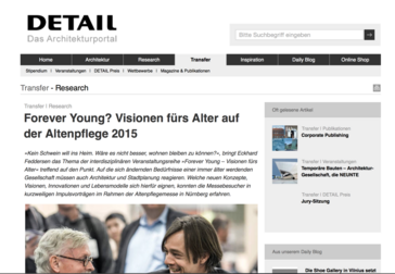 Screenshot der Website
