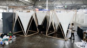 Momentan läuft der Aufbau auf der Leipziger Buchmesse 2015 in Halle 3 auf Hochtouren.
