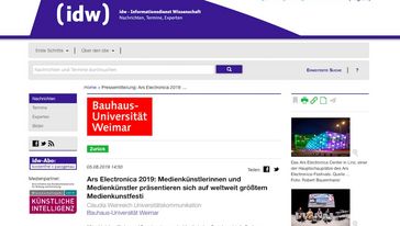 Screenshot der Seite
