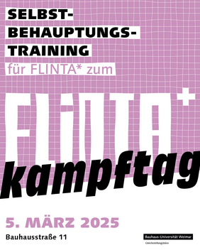 Plakat zum FLINTA*Kampftag