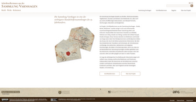 Screenshot der Website schriftstellerinnen-varnhagen.eu: