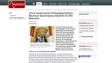 Screenshot der Seite