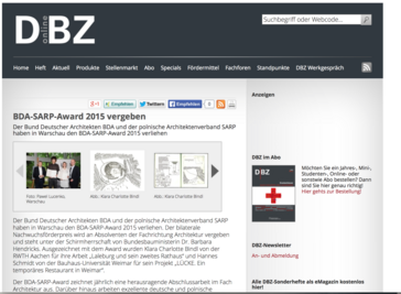 Screenshot der Website