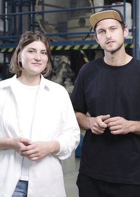 Portrait photo of Julia Huhnholz (left) und Friedrich Gerlach