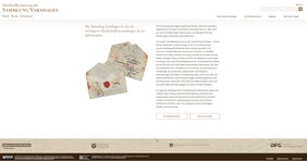Screenshot der Website schriftstellerinnen-varnhagen.eu 