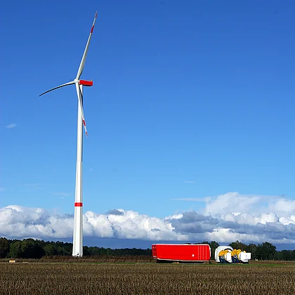 Bild einer Windkraftanlage