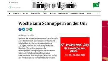 Screenshot der Seite