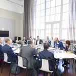 Conference room with persons