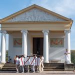 2019 fand die Abschlussperformance Erstsemesterstudierende unter dem Motto »Treppauf-Treppab« statt. (Foto: Philipp Montenegro)