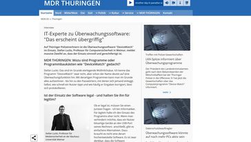 Screenshot der Seite