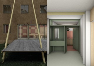 Das kooperative Haus, Visualisierungen; Kai Pieper und Danny Liu, Master-Thesis
