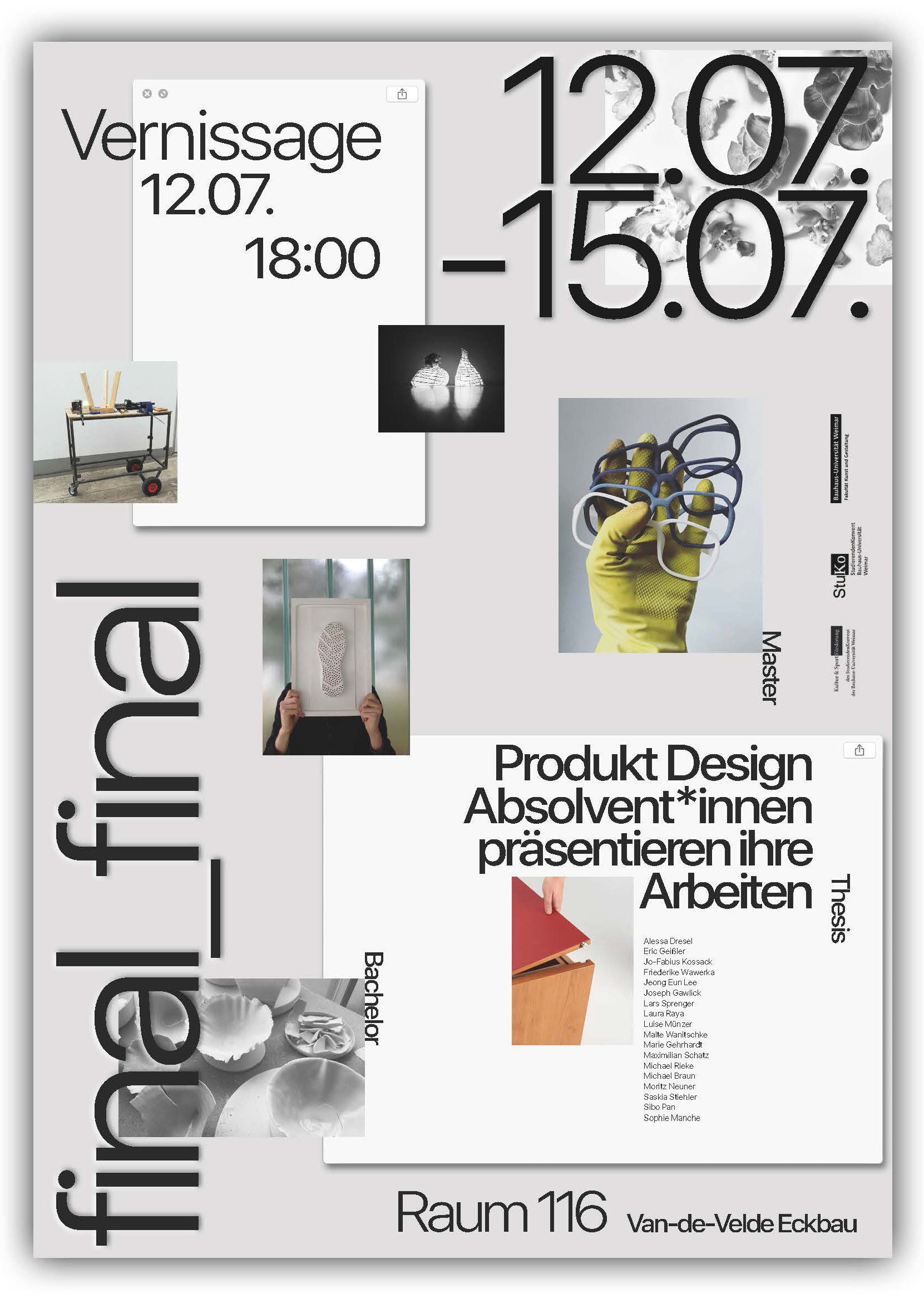 Poster for the graduate exhibition 2018
