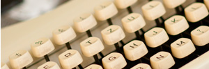 Tastatur einer Schreibmaschine
