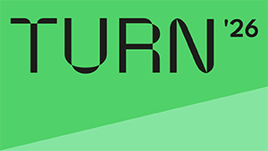 grüne Grafik des Schriftzuges »TURN 26«