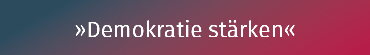 Typo "Demokratie stärken"