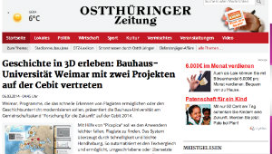 Screenshot der Website