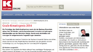 Screenshot der Website