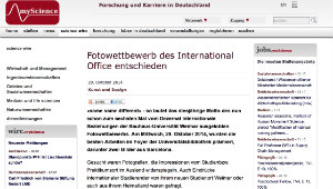 Screenshot der Website