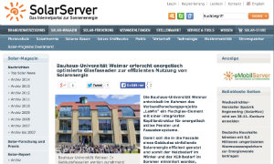 Screenshot der Website