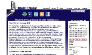 Screenshot der Website