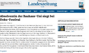 Screenshot der Website