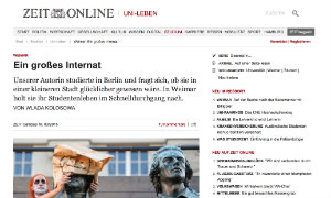 Screenshot der Website