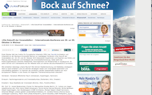 Screenshot der Website