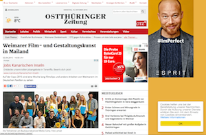 Screenshot der Website