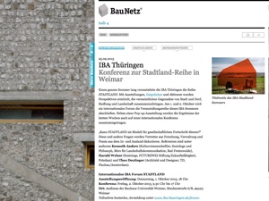 Screenshot der Website