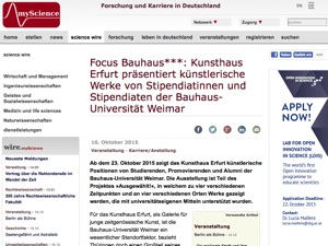 Screenshot der Website