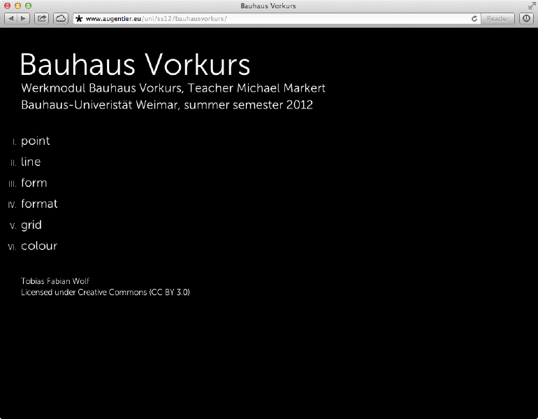 File:BauhausVorkurs2012 Tobias Wolf Startseite.jpg