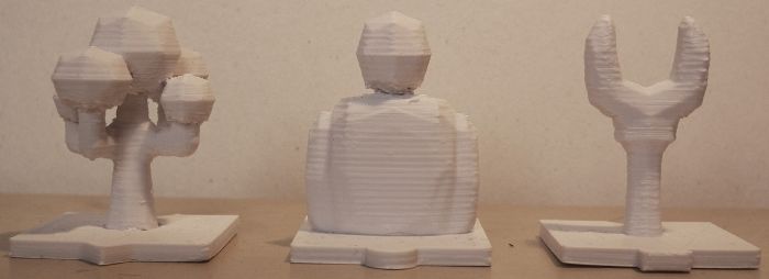 3D Druck selbst gestalteter Spielfiguren.
