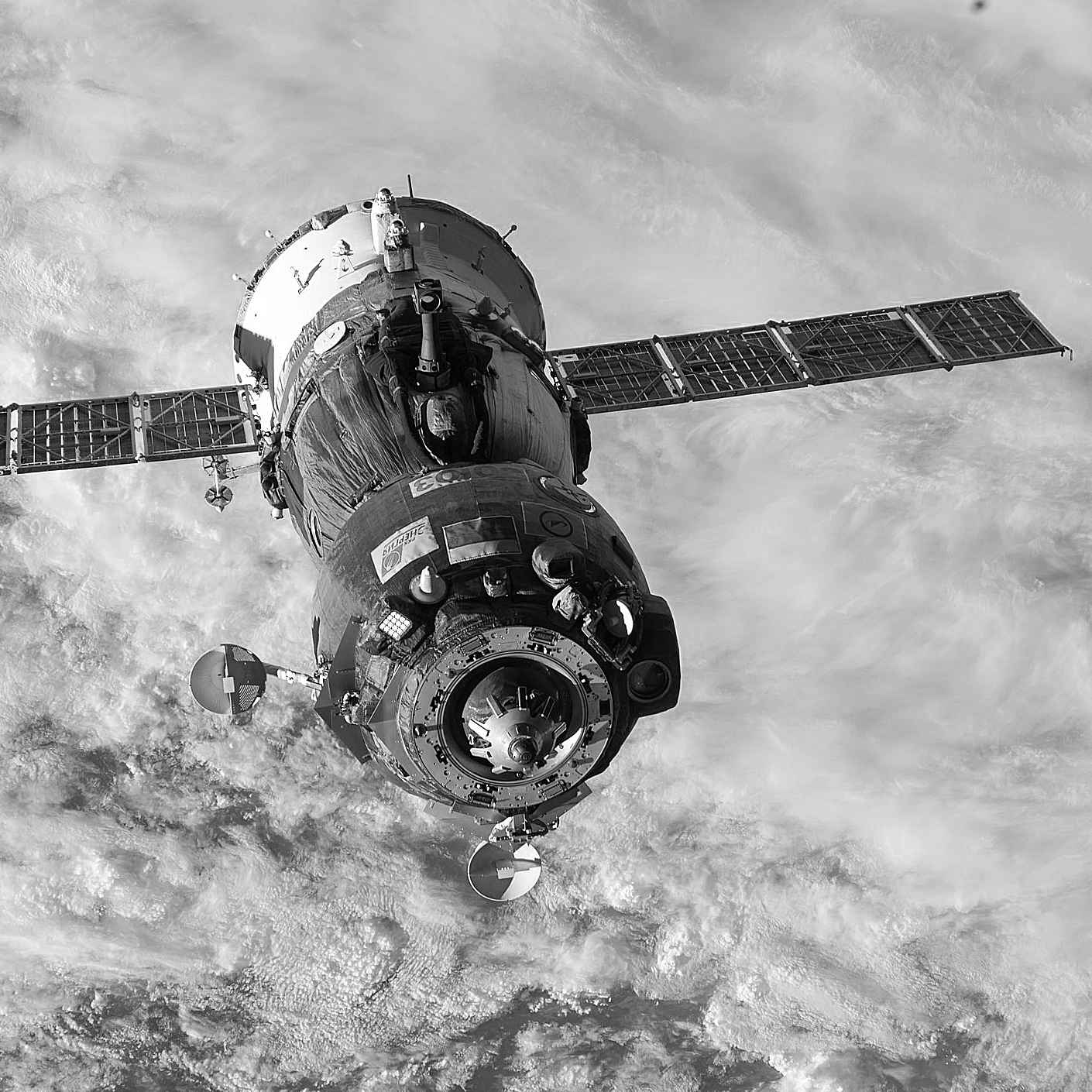 ISS-44 Soyuz TMA-15M spacecraft undocks.