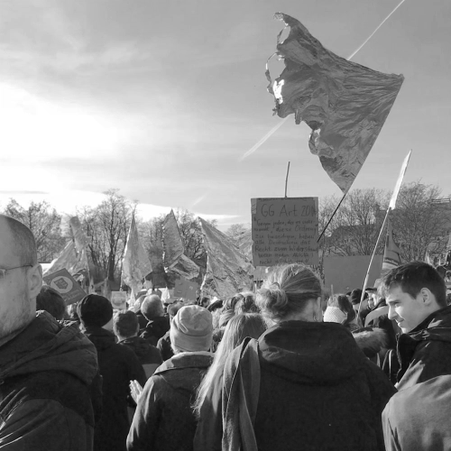 Unteilbar-Demonstration in Erfurt.